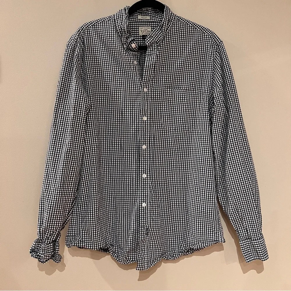 J. Crew Classic Plaid Button Up Shirt